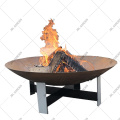 Outdoor Corten Steel Wood Burning Fire Pit